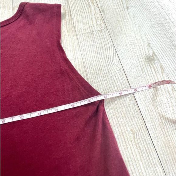 𝅺For The Republic Fancy Graphic‎ Beaded Tank | Burgundy Size S - Picture 7 of 8